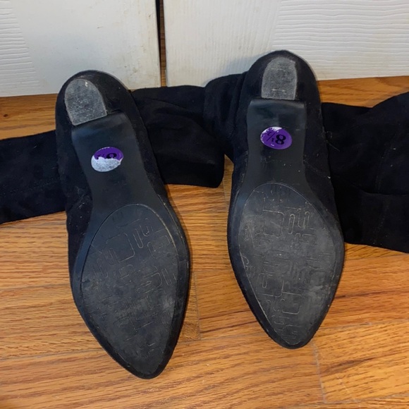 Over the Knee Black Boots size 8.5 - Picture 3 of 3